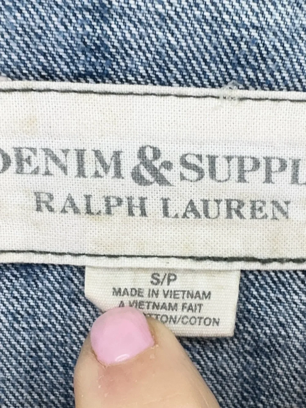 Ralph Lauren Denim & Supply Classic Jean Jacket Distressed Women’s Small Preppy - Picture 3 of 6